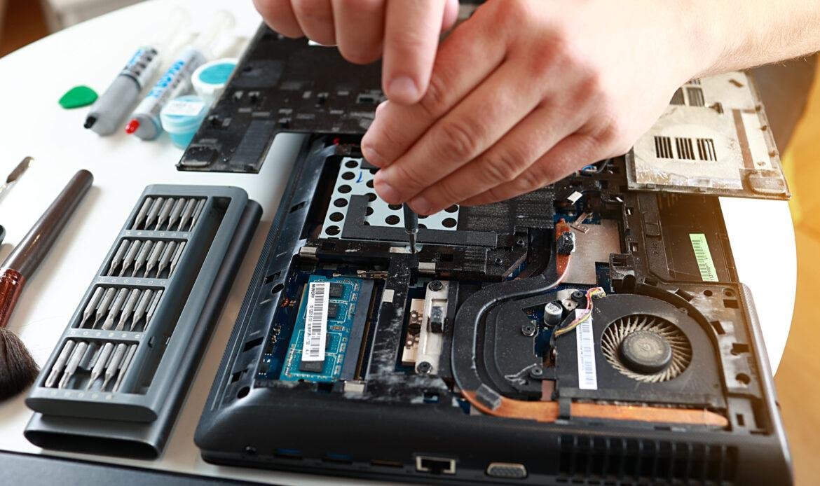 repair disassembled laptop parts