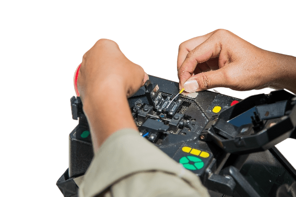fusion splicing machine.