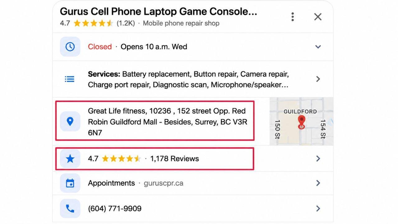 Gurus Cell Phone Repairs shop
