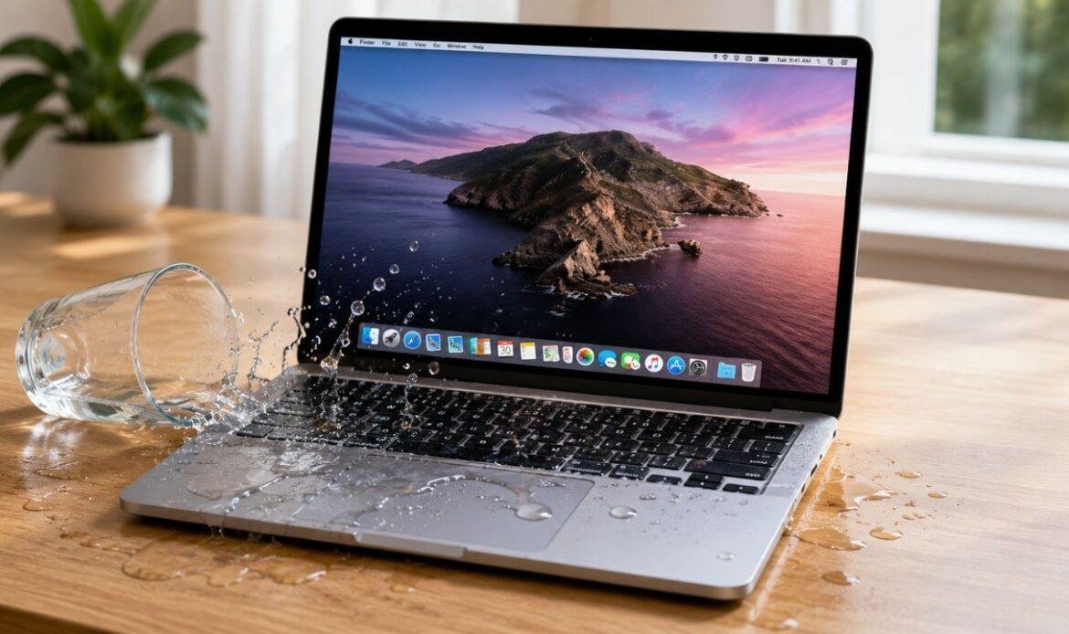 Spilled Water on MacBook